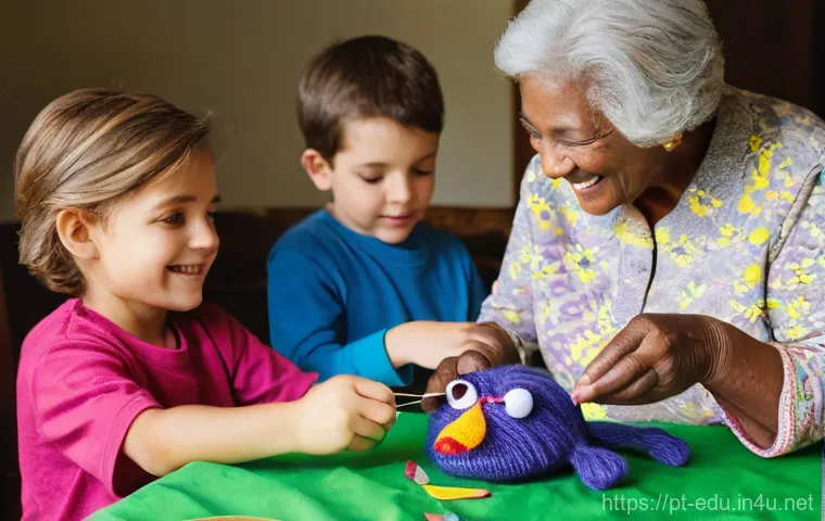 어린이 인형극 - **Puppets as a Bridge for Expression:**
A heartwarming scene featuring two children, a 6-year-ol... 어린이 인형극 - **Puppets as a Bridge for Expression:**
A heartwarming scene featuring two children, a 6-year-ol...