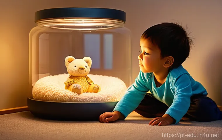 어린이 자기 관리 교육 - **Prompt 1: "Calm Corner" for Emotional Regulation**
    A young child, around 5-7 years old, is sit...